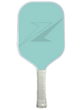 One Color Tone OG Paddle in teal with a comfortable grip; perfect for Pickleball, made from fiberglass and carbon fiber.