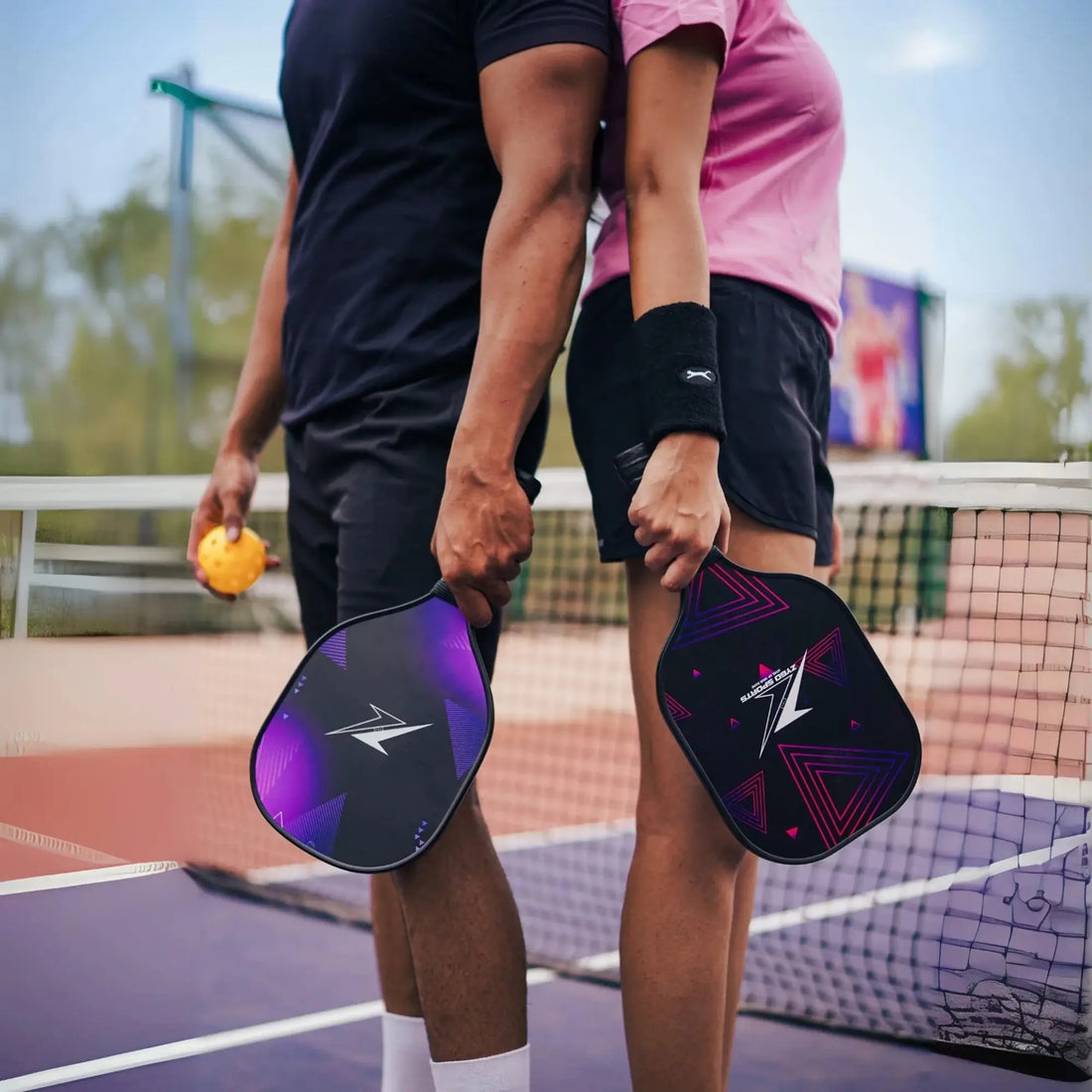 Premium Purple Noir Wooden (Complete Pickleball Set)